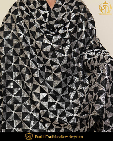 Multi Color Pure Phulkari Dupatta By Punjabi Traditional Jewellery